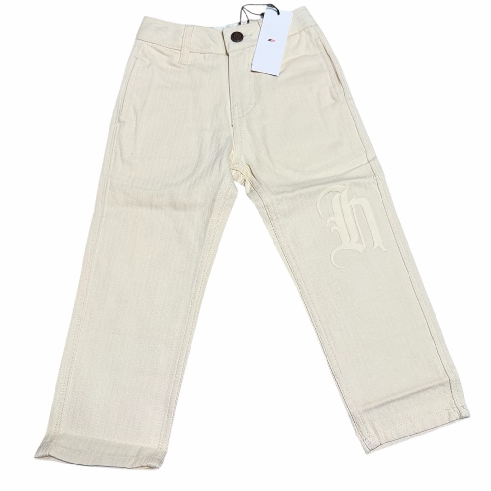 Honor‎ The Gift Boys Herringbone Pants Size 7–8 Sand Logo NWT